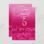 Amyテーブルカード–5 招待状 (正面/裏面)