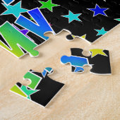 「AMY」名、おもしろい「ハッピーバースデー」 ジグソーパズル (側面)