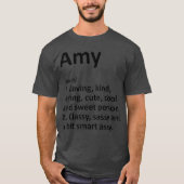 AMY Definition Personalized Name Funny Birthday Tシャツ (正面)