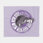 Amy Farrah Fowler情報グラフィック フリースブランケット (正面(横))