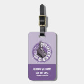 Amy Farrah Fowler情報グラフィック ラゲッジタグ (正面縦)