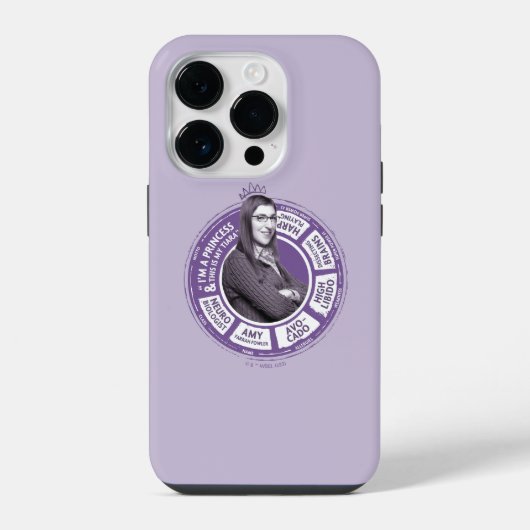 Amy Farrah Fowler情報グラフィック iPhoneケース (裏面)