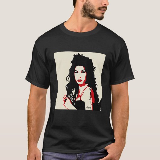 amy jazz blues fan art tシャツ (正面)