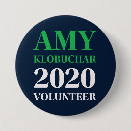 Amy Klobuchar 2020ボランティアラウンドボタン 缶バッジ