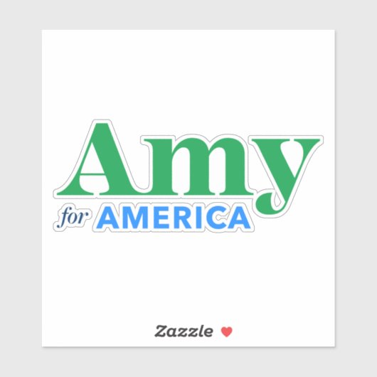 Amy Klobuchar 2020大統領向けAmy シール (シート)