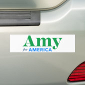 Amy Klobuchar 2020 Amyが社長に バンパーステッカー (車上)