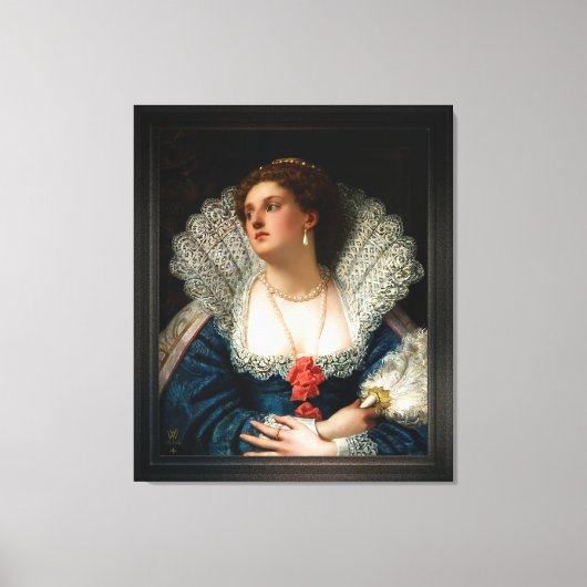 Amy Robsart by William Frederick Yeames キャンバスプリント (正面)