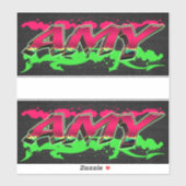 Amy Vorname Name Graffiti Aufkleber Sticker シール (シート)