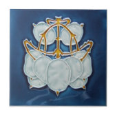 AN010アールヌーボーの再生のアンティークのタイル タイル (正面)