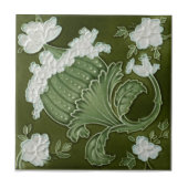 AN014アールヌーボーの再生のアンティークのタイル タイル (正面)