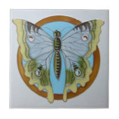 AN016アールヌーボーの再生のアンティークのタイル タイル (正面)