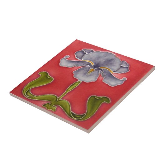 AN018アールヌーボーの再生のアンティークのタイル タイル (側面)