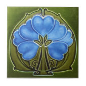 AN019アールヌーボーの再生のアンティークのタイル タイル (正面)