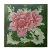 AN025アールヌーボーの再生のアンティークのタイル タイル (正面)