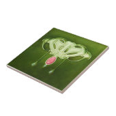 AN028アールヌーボーの再生のアンティークのタイル タイル (側面)