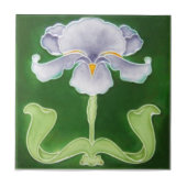 AN037アールヌーボーの再生のアンティークのタイル タイル (正面)