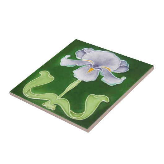 AN037アールヌーボーの再生のアンティークのタイル タイル (側面)