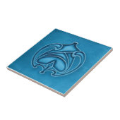 AN045アールヌーボーの再生のアンティークのタイル タイル (側面)