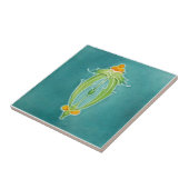 AN053アールヌーボーの再生のアンティークのタイル タイル (側面)