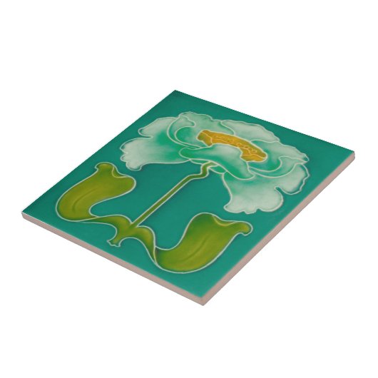 AN054アールヌーボーの再生のアンティークのタイル タイル (側面)