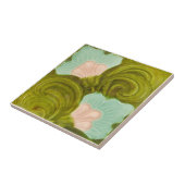 AN057アールヌーボーの再生のアンティークのタイル タイル (側面)