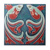 AN066アールヌーボーの再生のアンティークのタイル タイル (正面)