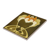 AN082アールヌーボーの再生のアンティークのタイル タイル (側面)