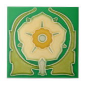 AN088アールヌーボーの再生のアンティークのタイル タイル (正面)