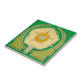 AN088アールヌーボーの再生のアンティークのタイル タイル (側面)