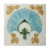 AN091アールヌーボーの再生のアンティークのタイル タイル (正面)