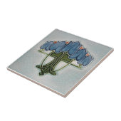 AN097アールヌーボーの再生のアンティークのタイル タイル (側面)