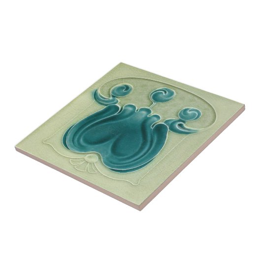 AN101アールヌーボーの再生のアンティークのタイル タイル (側面)