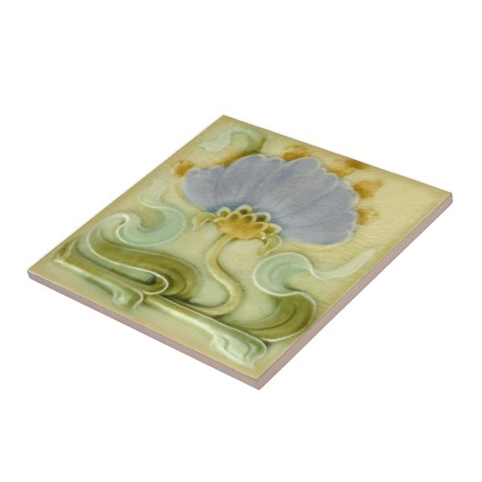 AN106アールヌーボーの再生のアンティークのタイル タイル (側面)