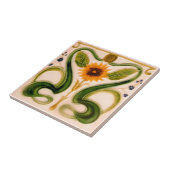 AN113アールヌーボーの再生のアンティークのタイル タイル (側面)