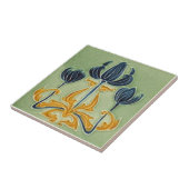 AN118アールヌーボーの再生のアンティークのタイル タイル (側面)