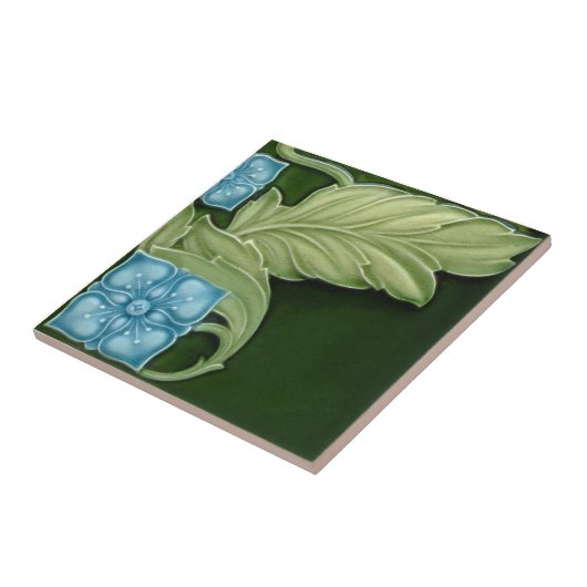 AN131アールヌーボーの再生のアンティークのタイル タイル (側面)