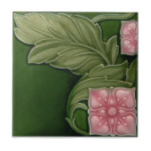 AN132アールヌーボーの再生のアンティークのタイル タイル (正面)