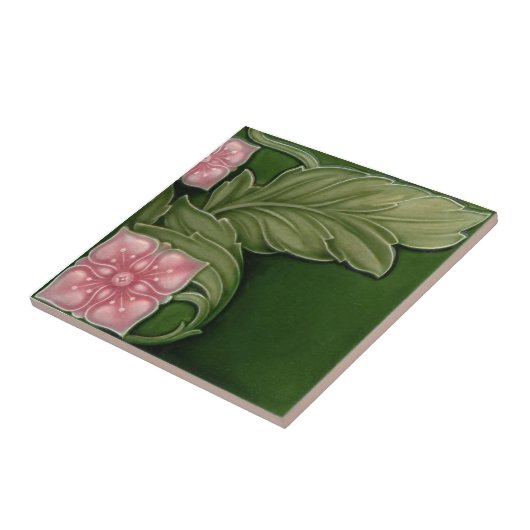 AN133アールヌーボーの再生のアンティークのタイル タイル (側面)