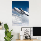An-225 Mriya and Buran Shuttle Flight ポスター (ホームオフィス)
