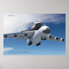 An-225 Mriya Plane with Buran Shuttle ポスター