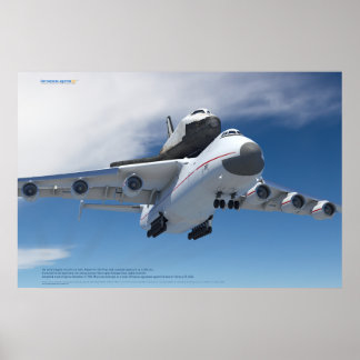 An-225 Mriya Plane with Buran Shuttle ポスター