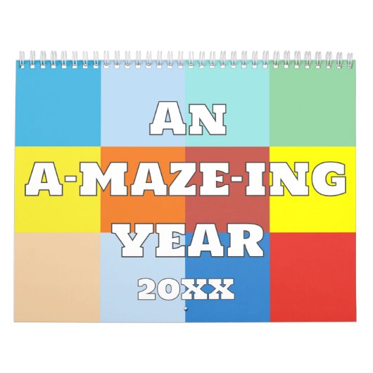 An A-maze-ing Year Calendar カレンダー (カバー)