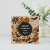 An adorable cozy fall pregnancy announcement  招待状 (スタンド正面)