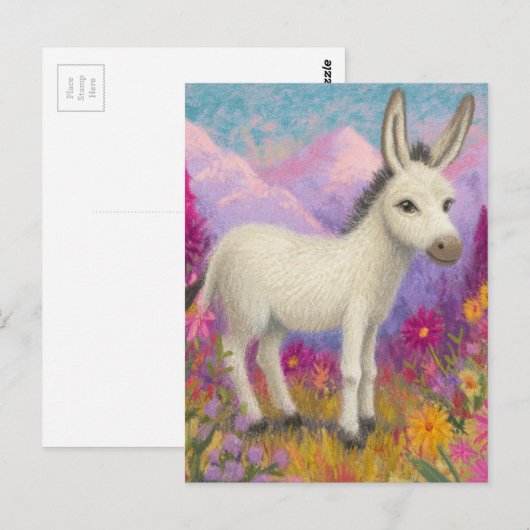 An Adorable Donkey ポストカード (正面/裏面)