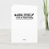 An Adorable Skunk Themed Personalized Birthday カード (裏面)