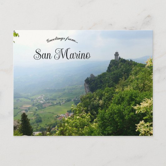 An Aerial View of San Marino ポストカード (正面)