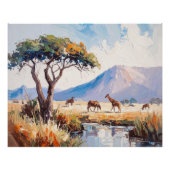 An African Landscape in Golden Light ポスター (正面)