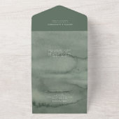 An all-in-one wedding invitation.  オールインワン招待状 (外側)