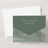 An all-in-one wedding invitation.  オールインワン招待状 (裏面)