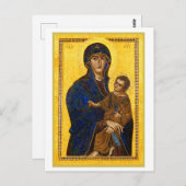 An Ancient Madonna and Child Holiday Christmas  ポストカード (正面/裏面)